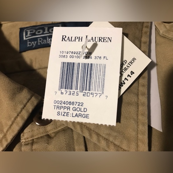 Vintage Ralph Lauren Polo RLPC Sportsman FISHING DOG HUNTING Shirt L Rlx Rod Usa - Picture 5 of 14